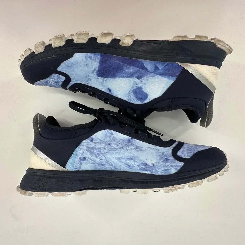 Adidas Stella McCartney Outdoor Sneakers Womens 7 Blue Marble Designer Sporty
